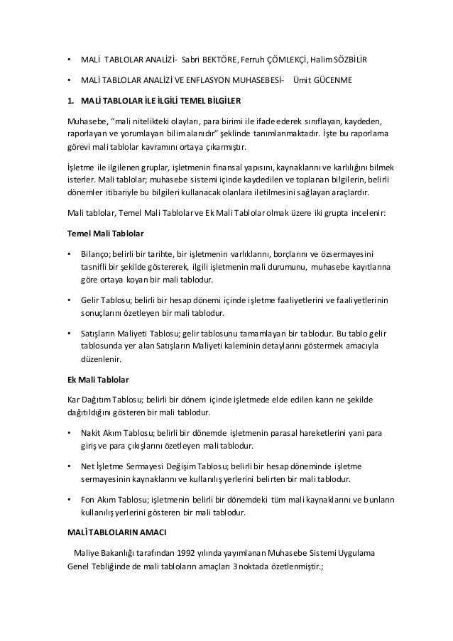 İşletmenin finansal analiz yöntemleri - başarının ana yolu İşletmenin finansal analiz yöntemleri - başarının ana yolu